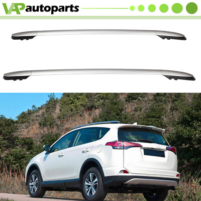 #ad Roof Side Rail For 2013 2018 Toyota RAV4 Roof Rack Silver Baggage High Quality $71.55