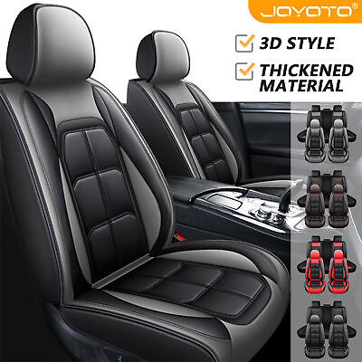 #ad For Nissan 3D Car Seat Cover Full Set PU Leather Front Rear Seat Protector $90.99