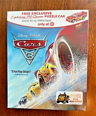#ad Disney Pixar Cars 3 Blu ray DVD Digital Puzzle Car Target Exclusive $5.95