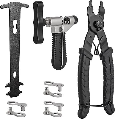 #ad #ad 6 PCS Bike Repair Tool Kit Crank Chain Cutter Extractor Bracket Freewheel Puller $12.59