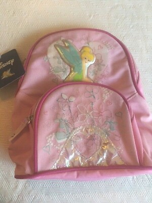 #ad Disney Princess 10quot; School Backpack Tinkerbell Tinker Bell Bag Pink Small Bag $9.99