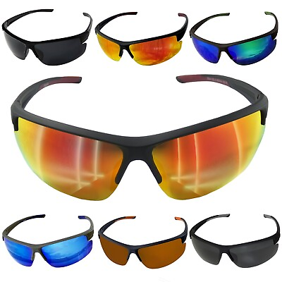 #ad #ad Clearance Sports Sunglasses for Men UV Protection Retro Sunglasses Wrap Around $10.00