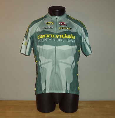 2004 Cannondale Mountain Bike Team Cycling Bike Biking 3 4 Zip Jersey Adult L $44.99