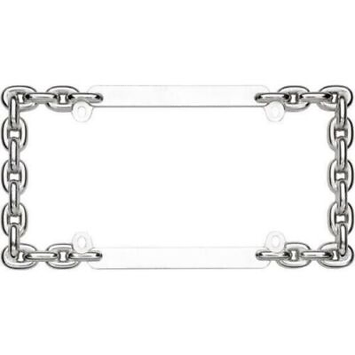 #ad Cruiser Accessories License Plate Frame Chain Chrome 20530 $28.95