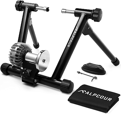 #ad Fluid Bike Trainer Stand for Indoor Riding – Portable Stainless Steel Indoor Tra $267.99