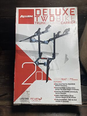 #ad 🚲 Allen Sports Deluxe 2 Bike Trunk Mount Rack Model 102DB Black Silver 🚲 $35.00
