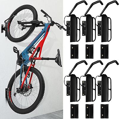 #ad Wall Mount Bike Rack 180 Degrees Swivel Bike Hanger Hooks $48.99