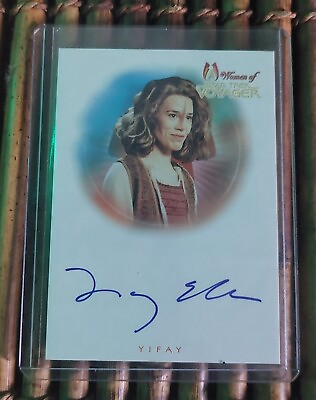 #ad 2001 Star Trek Women Of Voyager Tracey Ellis As Yifay Auto Card A7 $13.99