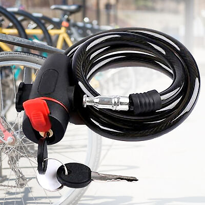 #ad #ad Lock Flexible Anti theft Wear resistant Bicycle Lock Metal $9.70