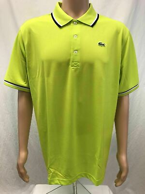 #ad #ad NWT Lacoste Sports Men#x27;s Ultra Dry Polyster Polo with ribbed collar Sizes 4 8 $52.95