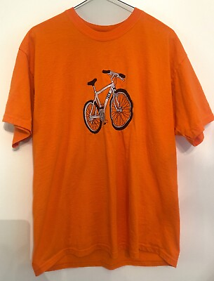 #ad Men Trek Mountain Bike Tshirt Orange Size Large Sport Reteo Athletic $14.97