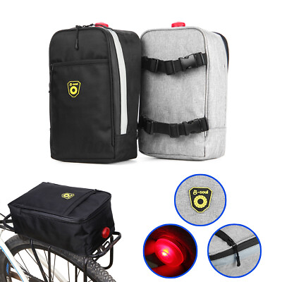 #ad Bicycle Rear Bike Rack Pannier Trunk Tail Bag Cycling Carrier Bag Pouch W 】 .. AU $26.72