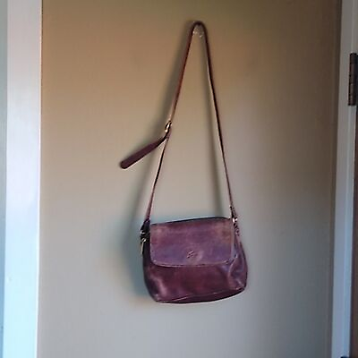 Stone Mountain Vintage leather boho satchel crossbody small bag $24.00