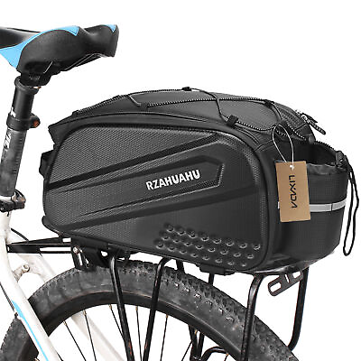 #ad 10L Rear Bag Waterproof Bike Rack Trunk Cycling Storage Pouch E2W4 $32.00
