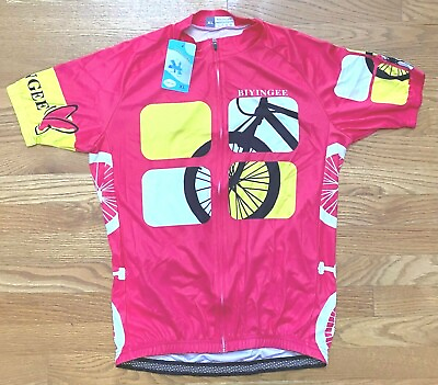#ad Biyingee Cool Bike Cycling Bicycle Jersey Pink Mesh Shirt Unisex XL $11.99