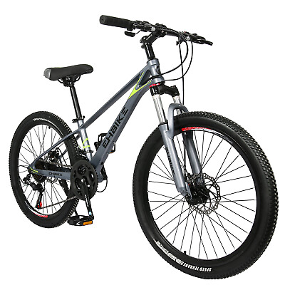 #ad #ad Mountain Bike 24 inches Wheels 21 Speed Bicycle For Adult Men and WomenGrey $175.49