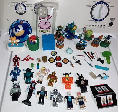 #ad Mixed Lot Video Game Character Toys amp; Accessories Roblox Sonic Minecraft Halo $19.99