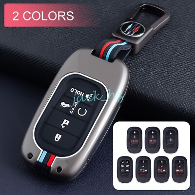 #ad For 2022 Honda 2 3 4 5 6 Button Car Key Fob Cover Case Keychain Vezel ZR V CRV $17.39