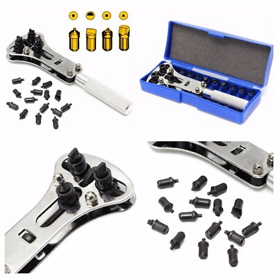 #ad #ad Watch Band Back Case Opener Fixer Repair Tool Kit Battery Screw Cover Remover $6.16