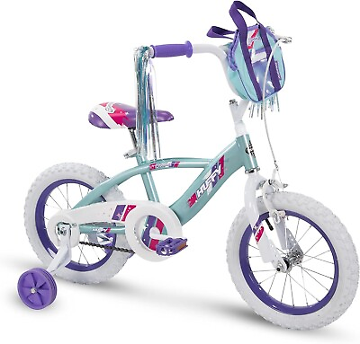 #ad Huffy Bicycle 14quot; Glimmer Girls Bike Sea Crystal Quick Connect NEW FREE SHIP $130.00
