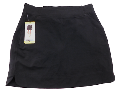 #ad 32 Degrees Cool Women#x27;s Small Skort Black Built In Shorts Pockets $16.19
