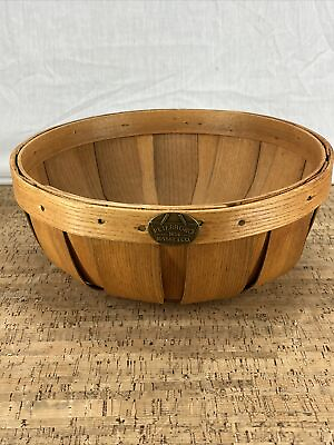 #ad Peterboro Oxford Countertop Honey Basket Round Fruit Bowl No Handles $19.00