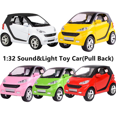 #ad 1 32 Scale Pull Back Car Diecast Car Model Toy For Smart Fortwo Xmas Gift Toy $21.99