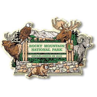#ad Rocky Mountain Park Sign Magnet by Classic Magnets $7.99