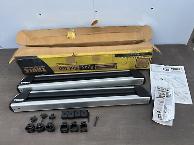 #ad Thule 725 Flat Top 6 Ski Snowboard Carrier Roof Rack NO Key Missing Hardware $69.99