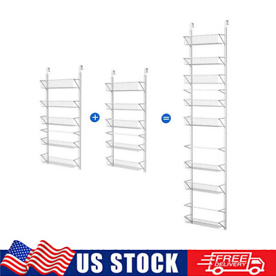 #ad Over The Door Organizer Hanging Wall Rack for Closet Storage Pantry Shelves New $34.99