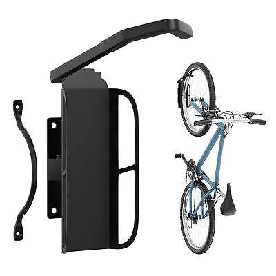 #ad Bike Wall Mount Vertical Bike Rack for Garage Swing 90 Degrees Bike Hanger $41.42