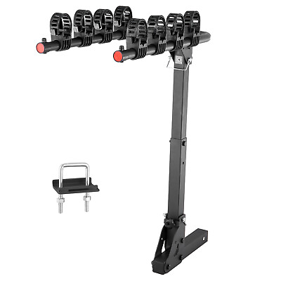 #ad #ad VEVOR 4 Bike Rack Hitch Mount Folding Swing Down Bicycle Carrier Car Truck SUV $61.19