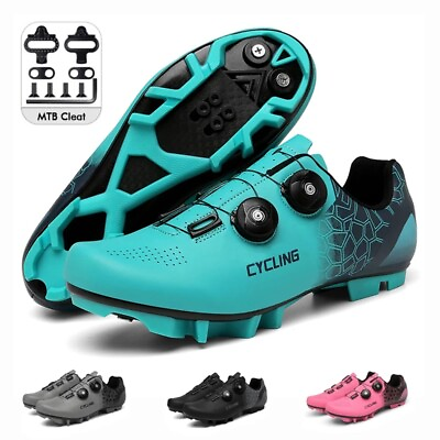 Cycling Shoes Mtb Bike Men Self Locking Sneakers Spd Road Mountain Cleat Bicycle $59.76