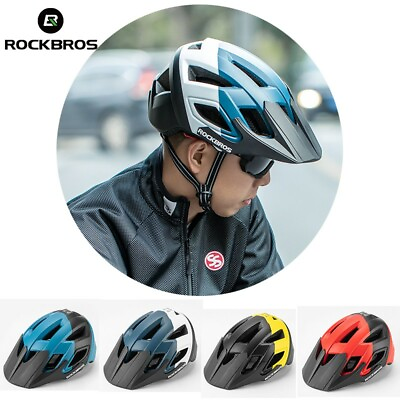 #ad #ad ROCKBROS Bicycle Helmets Shockproof Breathable MTB Road Bike Safety Aero Helmet $39.99