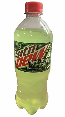 #ad 3 FULL Mountain Dew Thrashed Apple 20 oz Bottles Rare amp; Discontinued $29.99