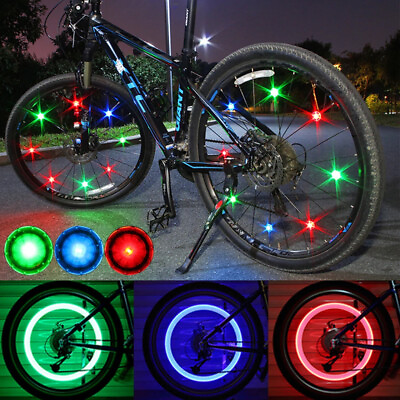 #ad Waterproof Bicycle Spoke Light LED Bike Wheel Light For 2mm Bicycle Warning Lamp $2.54