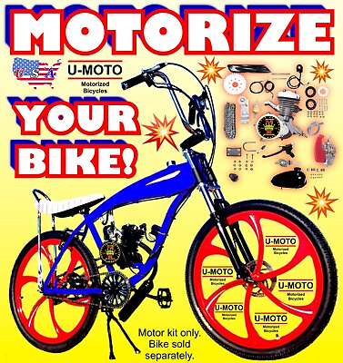 #ad COMPLETE 2 STROKE 66cc 80cc MOTORIZED BIKE KIT FOR YOUR BICYCLE DIY NEW POWER $229.99