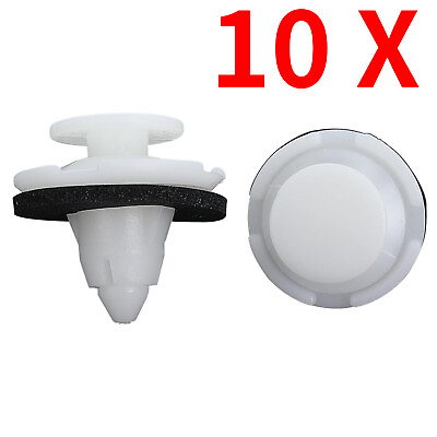 #ad #ad FOR HONDA Trunk Tailgate Garnish Molding Spoiler Retainer Clip with Sealer X10 $7.68