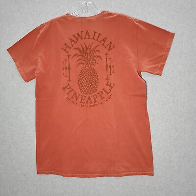 #ad #ad Real Dirt Men T Shirt Medium Brown Hawaiian Pineapple Short Sleeve Tee NWT $13.50