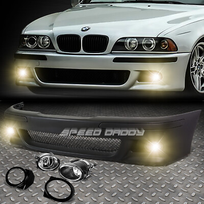 FOR 96 03 BMW E39 5SERIES M5 STYLE REPLACEMENT FRONT BUMPER BODY KITFOG LIGHT $245.88