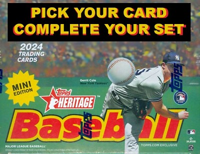 #ad #ad 2024 Topps Heritage MINI SP#x27;s PICK YOUR CARD amp; FINISH YOUR SETS MNT Updated 5 8 $0.99