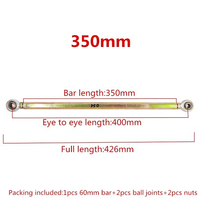 #ad Motorcycle Ball Joints 350mm M10 Steering Inner Tie Rods For Trucks Trailer Bike $33.24