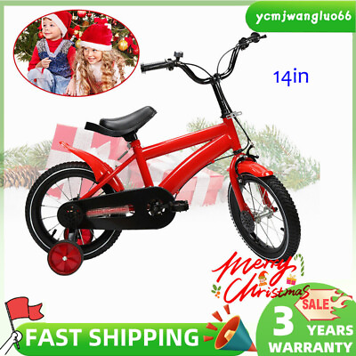 #ad #ad Kids Bike 14quot; for 3 6 Years Old Girls amp; Boys Child Bicycle Gift W Double brake $88.78