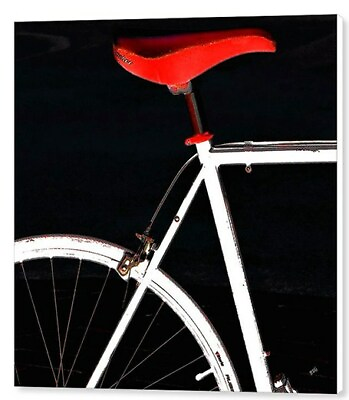 #ad Bike In Black White And Red No 1 Ben amp; Raisa Gertsberg 36quot;x36quot; Print on Canvas $287.00