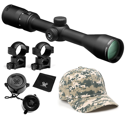 #ad Vortex Optics Diamondback 3 9x40 Dead Hold Riflescope w Hat and H Rings Bundle $249.00