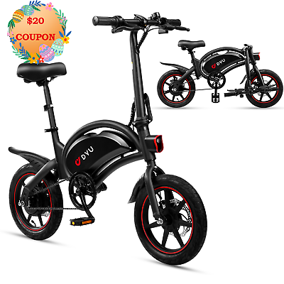 #ad DYU D3F Folding Electric Bike for Adults Teens Commuter City Ebike $368.99
