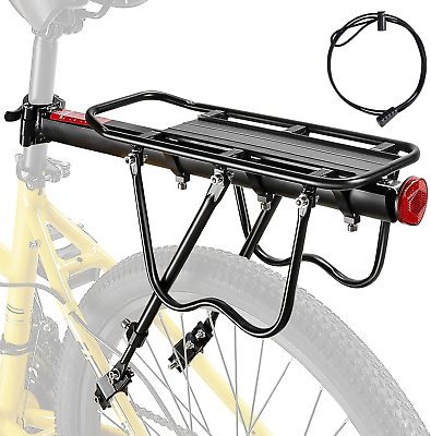 #ad Bike Rear Rack 110LBS Load Bike Cargo Rack with Quickly Release Aluminum Allo $52.11