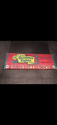 #ad #ad Tops Christmas Light Set 416K Vintage New NOS Real Nice Box Does Works $29.99