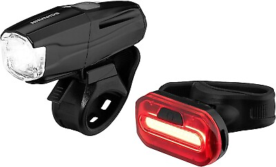 #ad Schwinn Quick Wrap RECHARGEABLE 400 Lumen Bike Light Set Headlight amp; Taillight $14.95