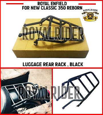Royal Enfield New Classic 350 REBORN quot;LUGGAGE REAR RACK BLACK” $50.39